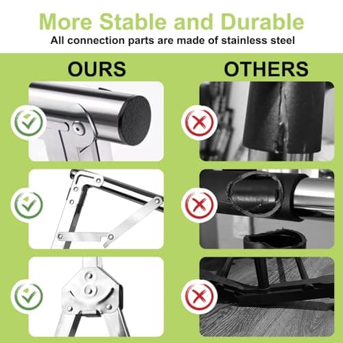 58in Lightweight Silver Stainless Steel Clothes Drying Rack, Foldable for Small Spaces