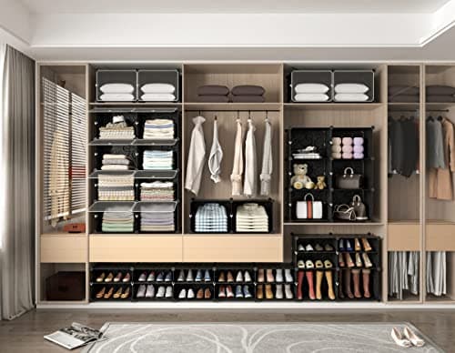 8-Tier HOMIDEC Shoe Storage Cabinet for Closet Entryway Organizer