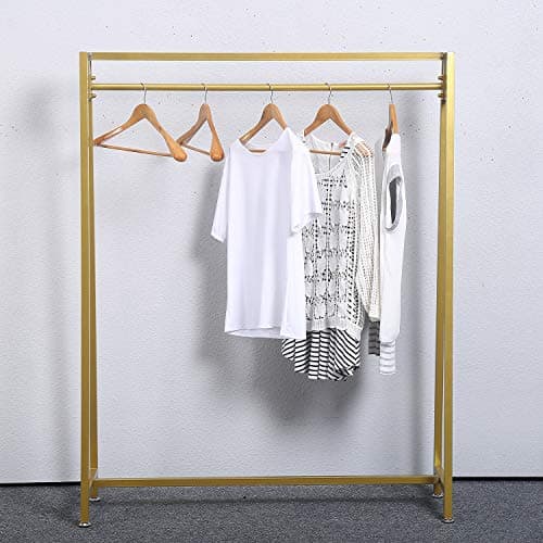 MBQQ Gold Moden Metal Clothes Hanging Organizer for Laundry Drying Racks