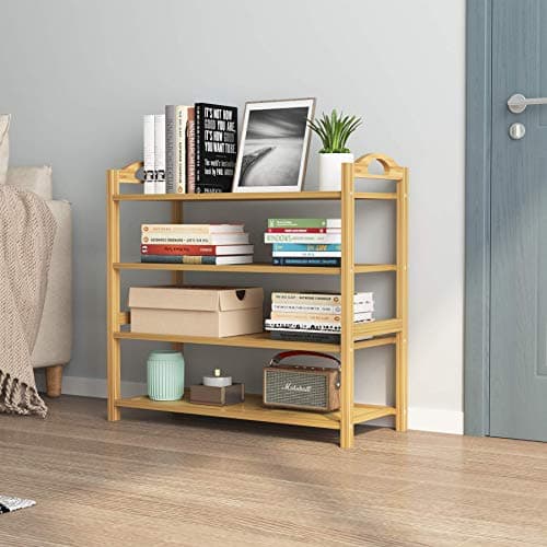 UDEAR Bamboo 4-Tier Shoe Storage Organizer for Entryway