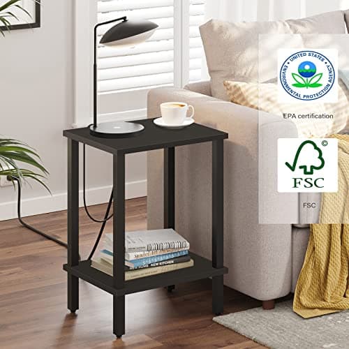 TUTOTAK End Tables Set of 2 for Small Spaces