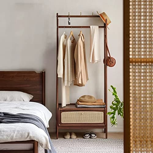 Engender Nordic Minimalist Rattan Multi-Functional Coat Rack
