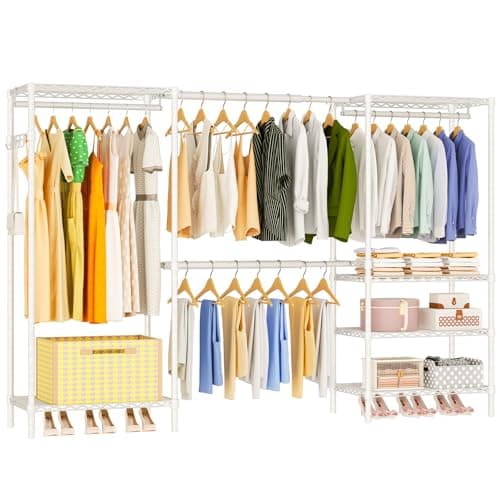 Portable Expandable Heavy Duty 4-Tier Clothes Rack, Black