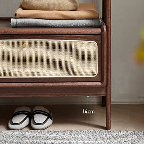 Engender Nordic Minimalist Rattan Multi-Functional Coat Rack