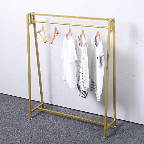MBQQ Gold Moden Metal Clothes Hanging Organizer for Laundry Drying Racks
