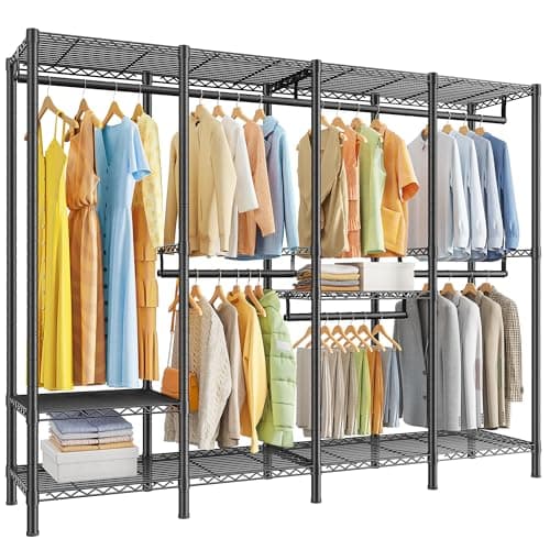 Raybee Heavy Duty 1100 LBS Capacity Clothes Rack Black