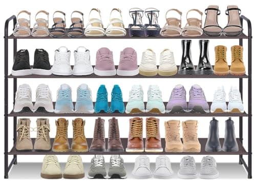 AOODA 4-Tier Bronze Shoe Rack for Wide Shoe Storage (30 Pairs)