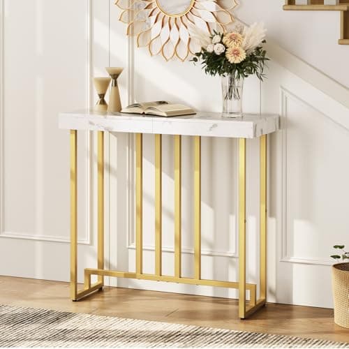 Marble Gold Console Table, Modern Entrance Sofa Table, CTJM12201