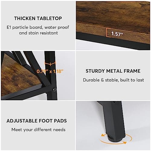 Tribesigns 70.9" Industrial Console Table with Storage for Living Room