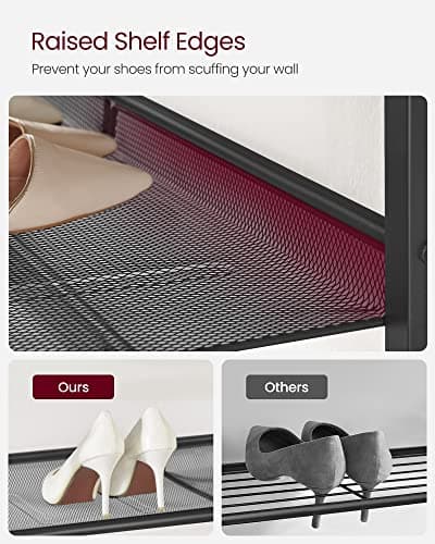 VASAGLE 4-Tier Entryway Shoe Rack with Storage Shelves ULBS040B01
