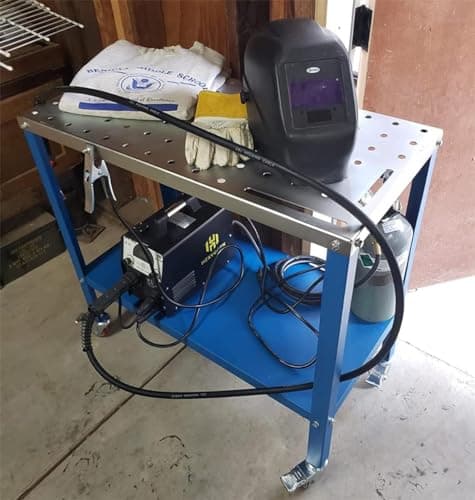 KF3002 Rust-Free Welding Table 36"×18", 1200 lbs Capacity, 5/8" Holes, Up to 10Ga Thickness, Heat Resistant to 1600°F