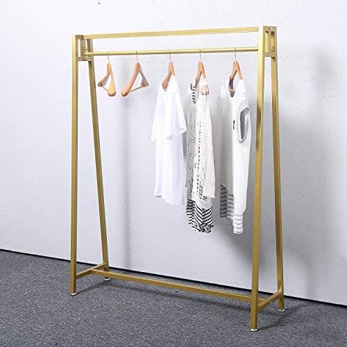 MBQQ Gold Moden Metal Clothes Hanging Organizer for Laundry Drying Racks