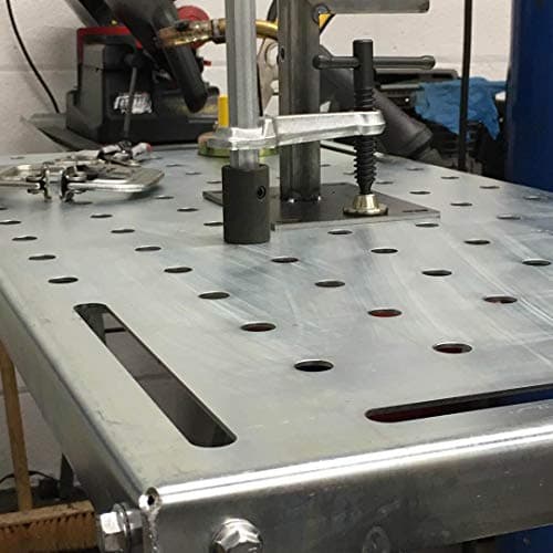 KF3002 Rust-Free Welding Table 36"×18", 1200 lbs Capacity, 5/8" Holes, Up to 10Ga Thickness, Heat Resistant to 1600°F