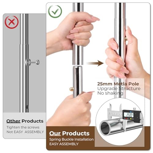Durable Rolling Clothing Rack with Shelves - 620 LBS Capacity