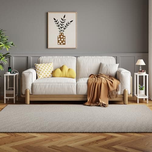 TUTOTAK White Set of 2 Small Side Tables TB01BW0622