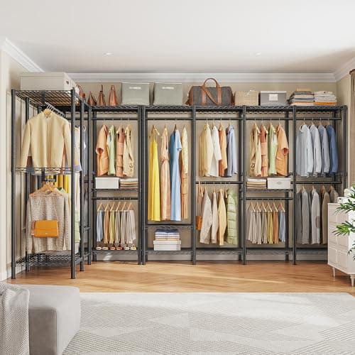Raybee Heavy Duty 1100 LBS Capacity Clothes Rack Black