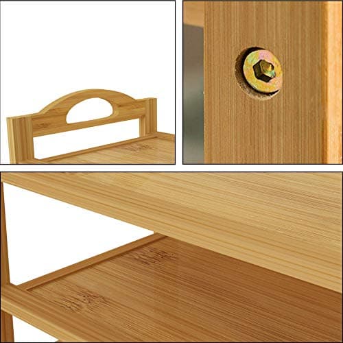 UDEAR Bamboo 4-Tier Shoe Storage Organizer for Entryway