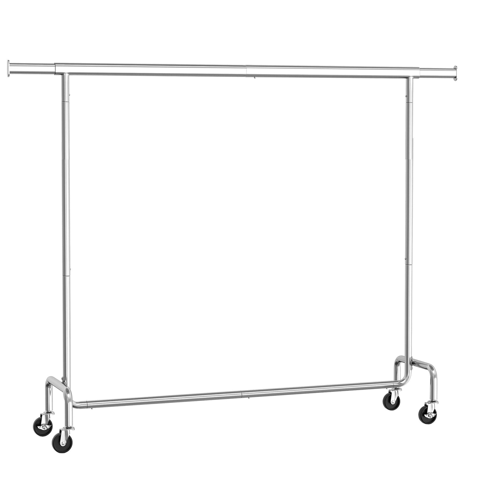SONGMICS Heavy-Duty Clothes Rack with Extendable Rod, 243 lb Capacity