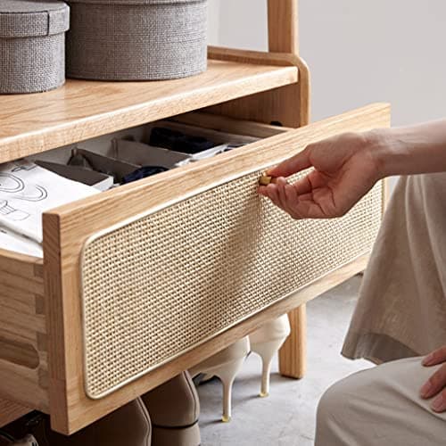 Nordic Floor Coat Rack with Drawer for BedroomHall Tree