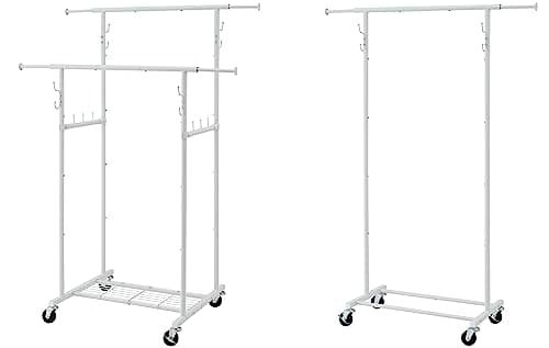 Double and Single Rod Garment Racks by Gewudraw