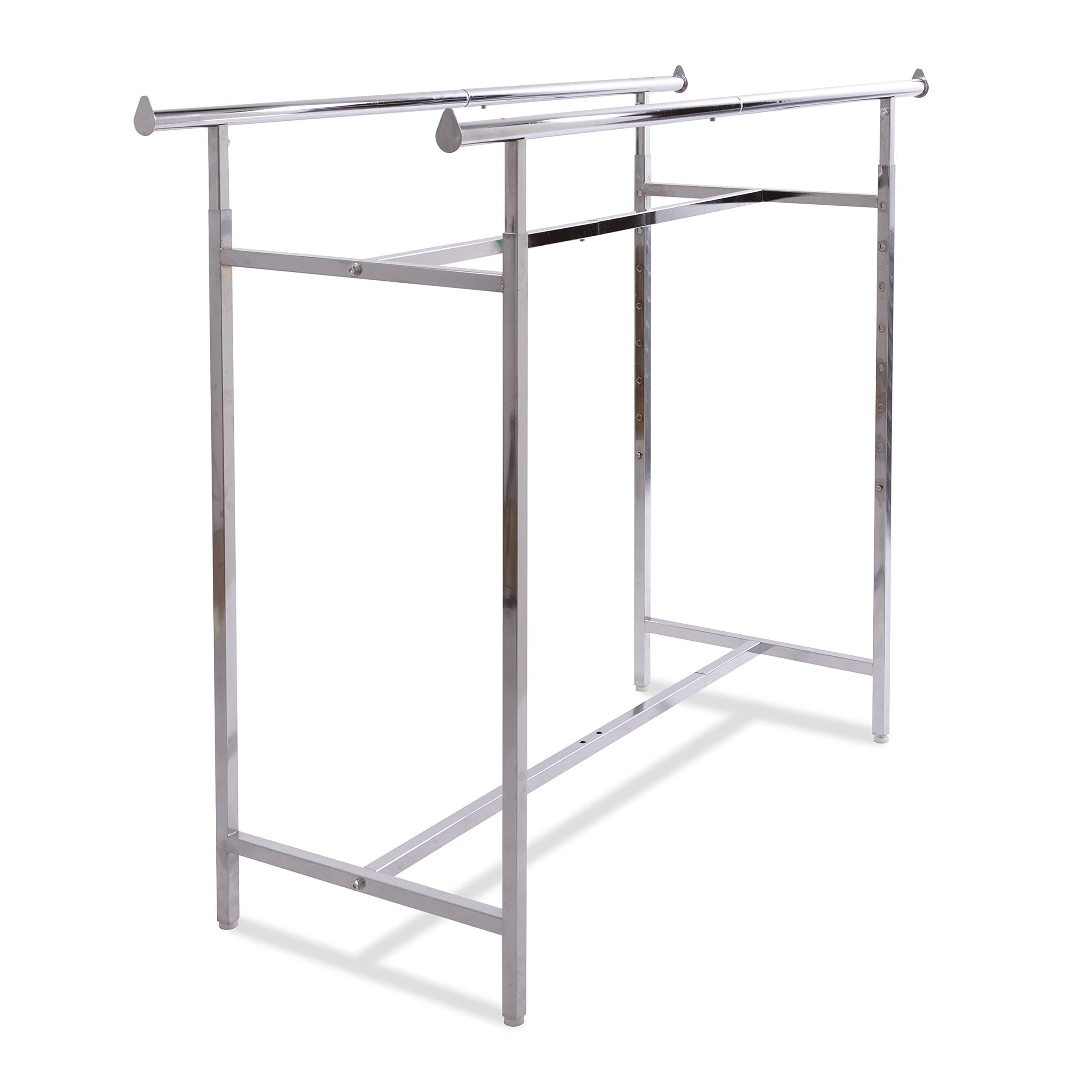 Econoco Chrome Double Bar Hangrail Rack