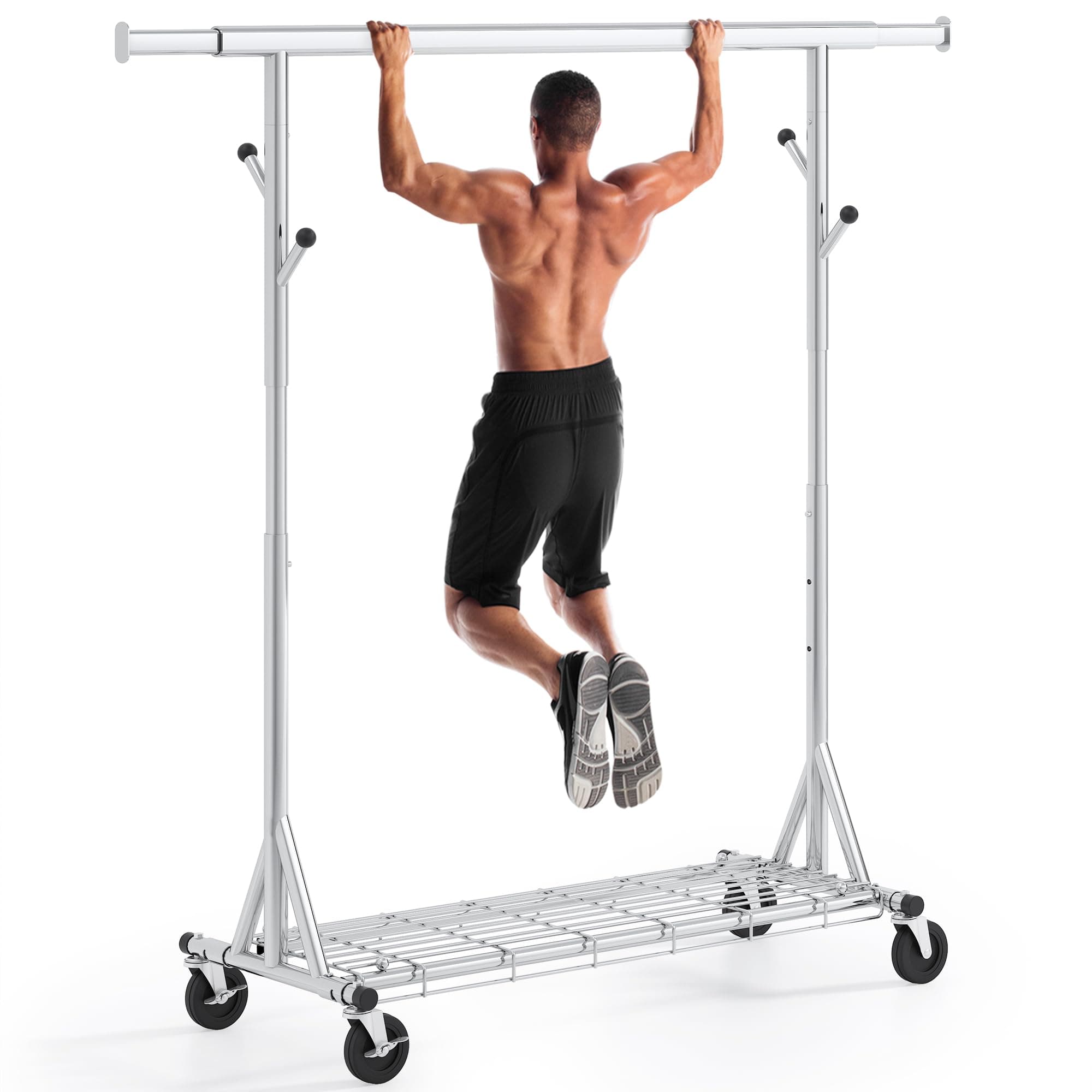 Heavy Duty Clothes Rack with 480 LBS Load Capacity
